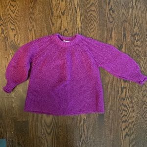 Zara Fancy Winter Collection: Fuchsia Sweater | Size 7